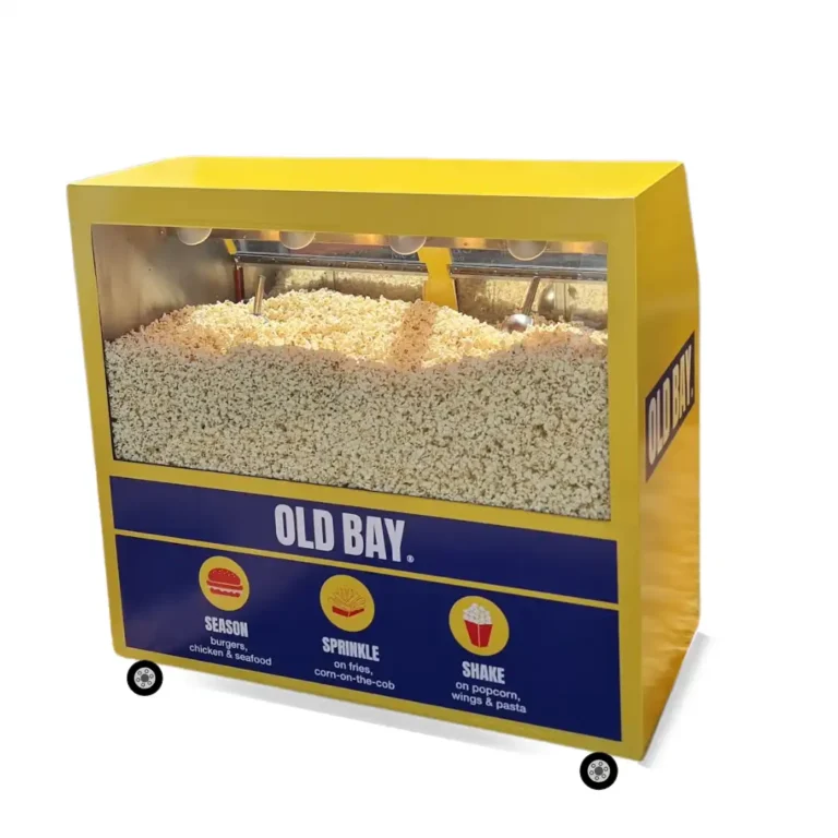 branded popcorn warmer hire